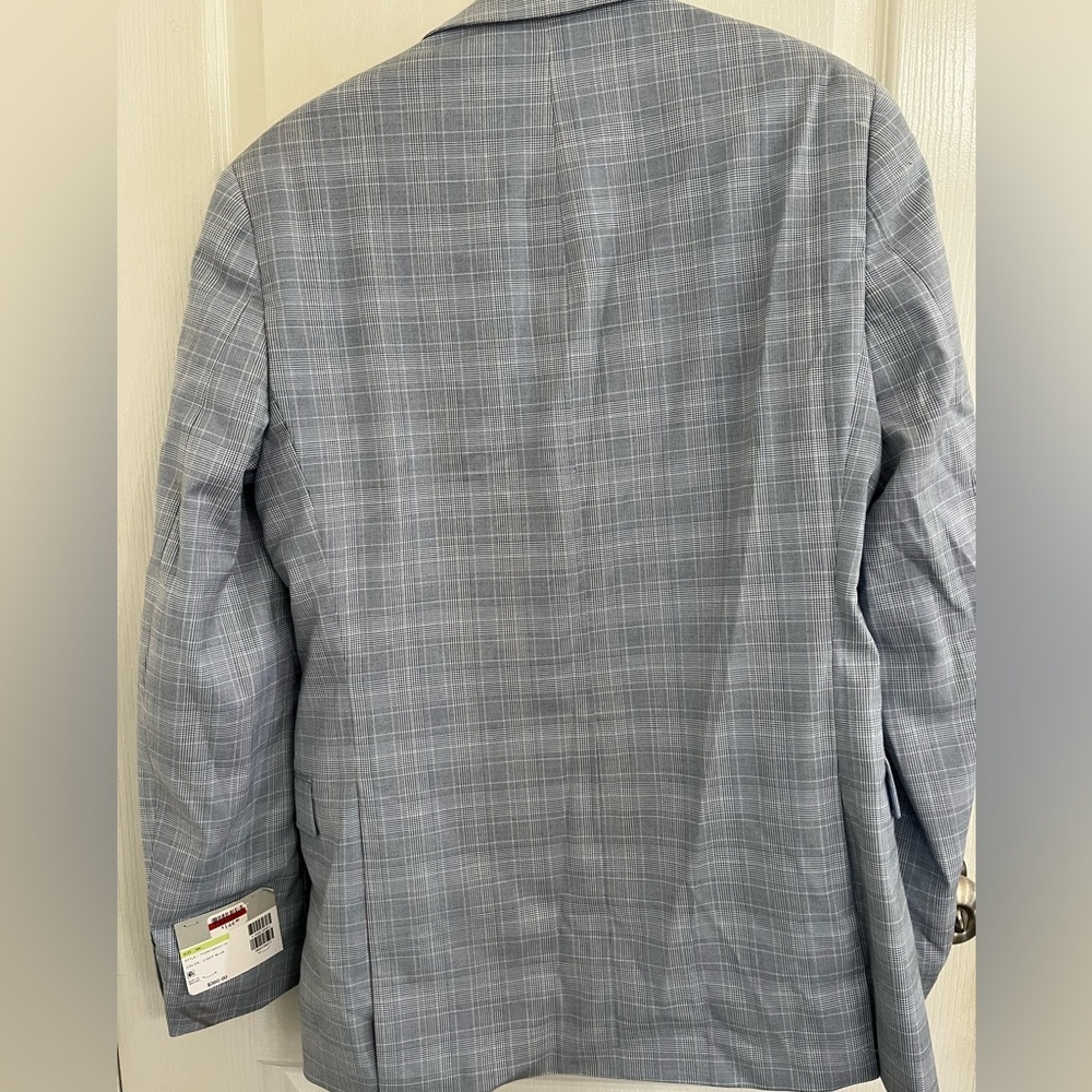 Alfani NEW Men's Slim Fit alfatech Blue Suit Jacket Blazer 38L $360 - Picture 7 of 7